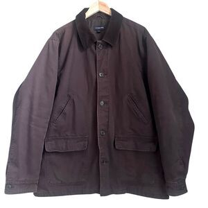 Lands' End Brown Military Field Jacket